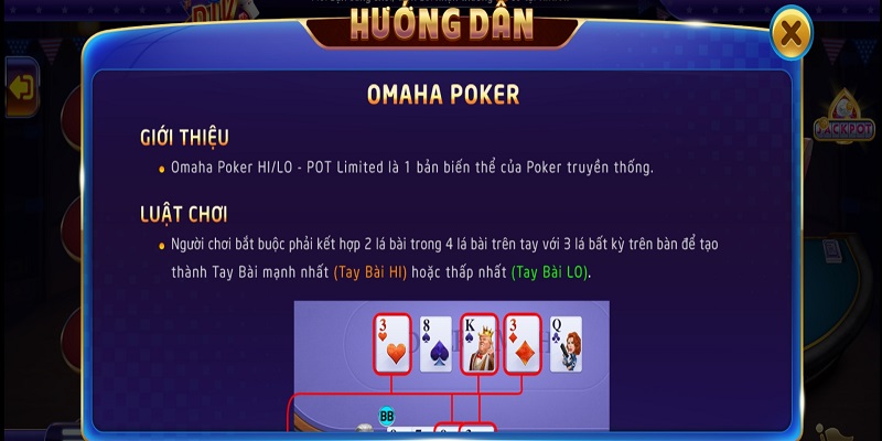 Giới thiệu về Omaha Poker Rikvip
